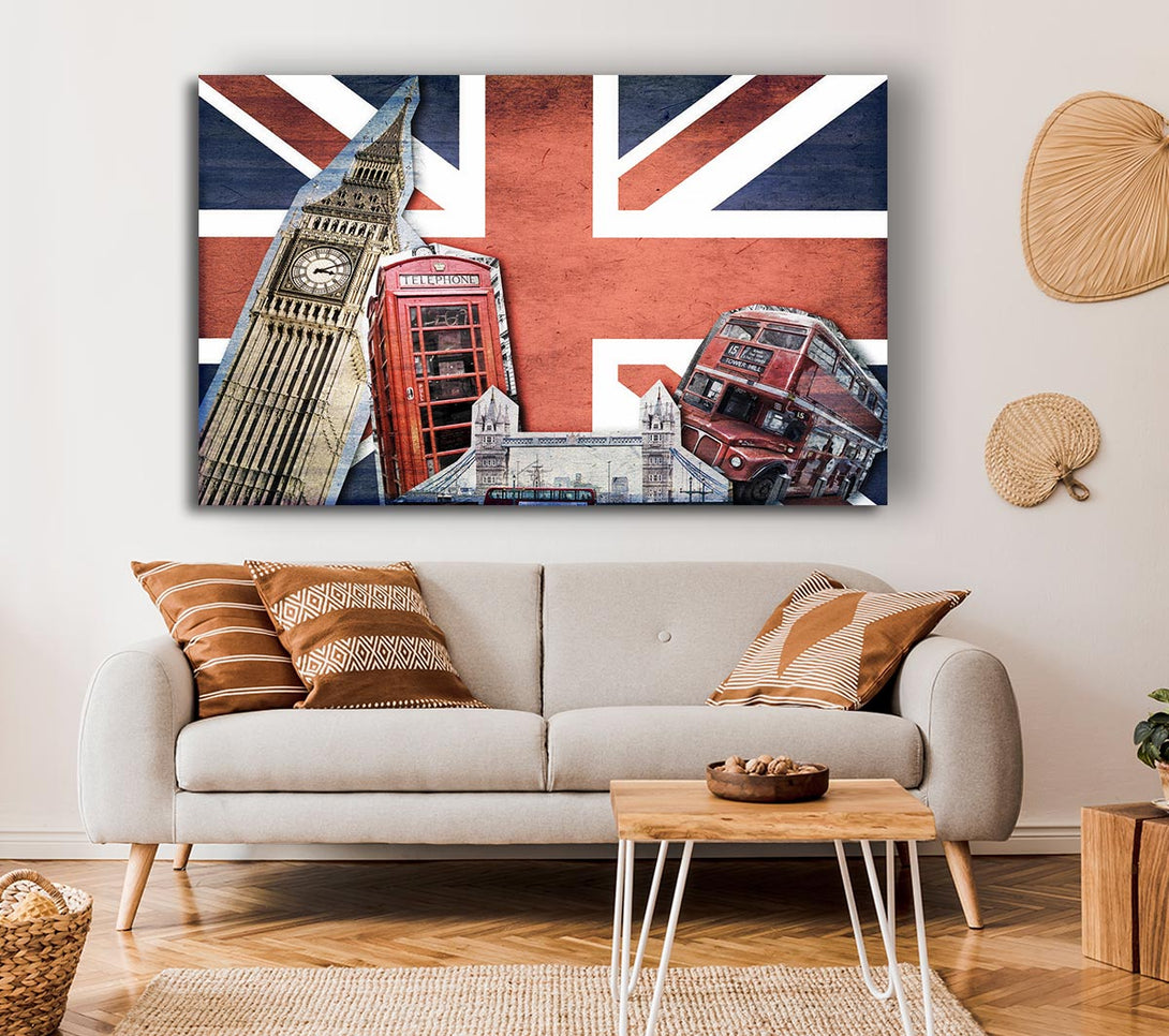 Picture of Iconic Montage Canvas Print Wall Art