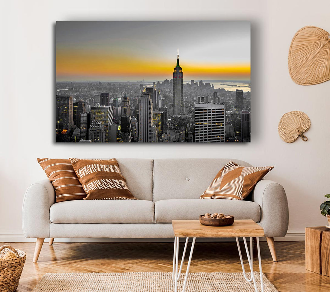 Picture of Golden Canvas Print Wall Art