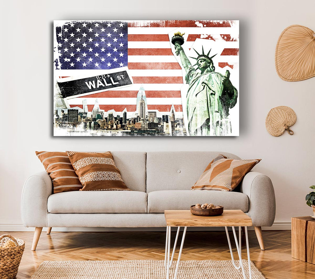 Picture of Montage Of NYC Canvas Print Wall Art