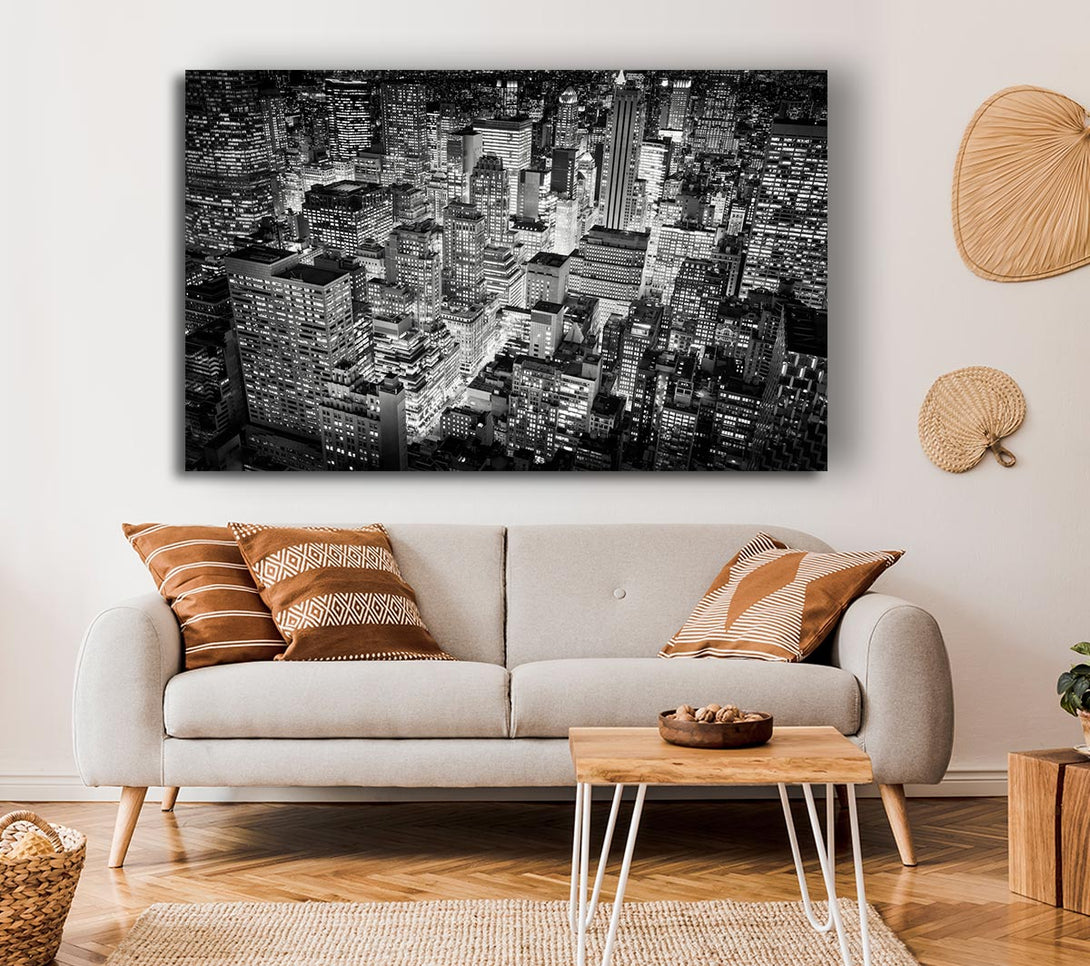 Picture of Looking Down On The Big Apple Canvas Print Wall Art