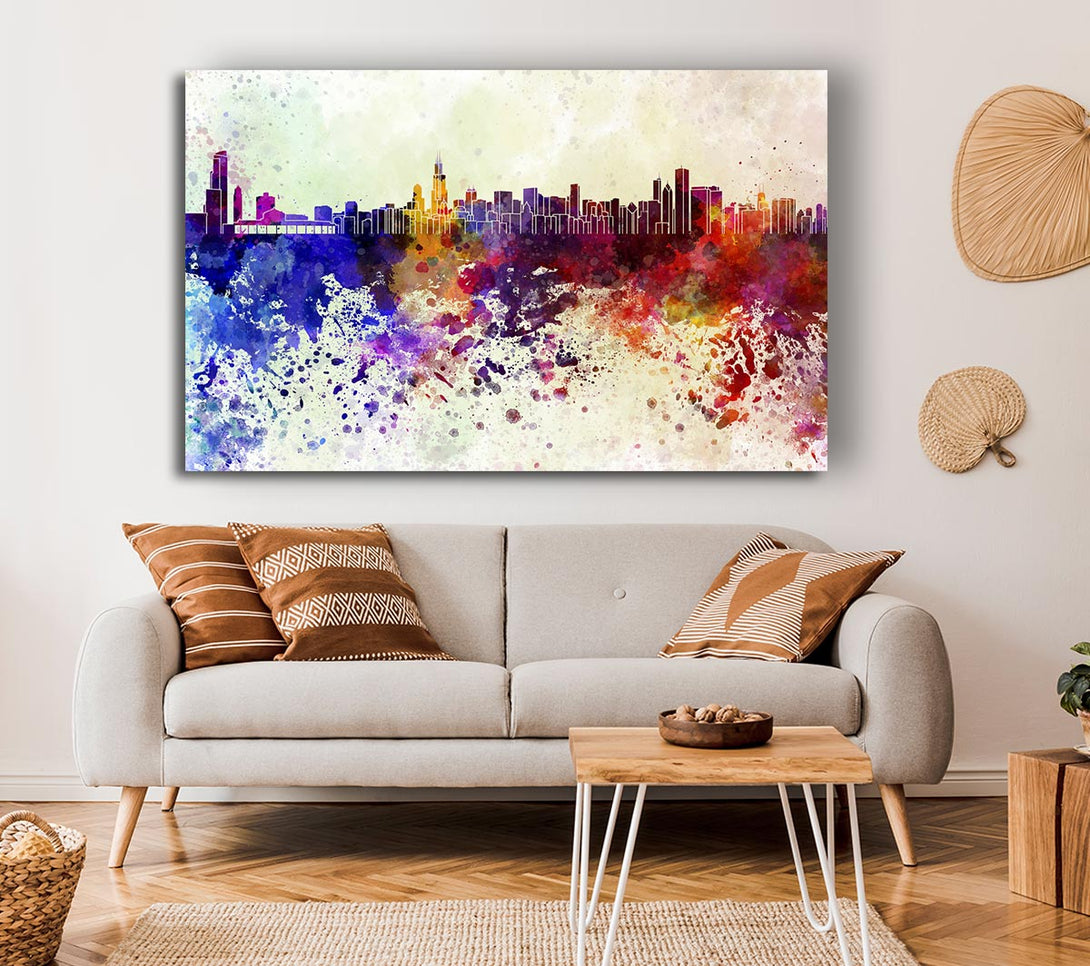 Picture of Rainbow Splash 1 Canvas Print Wall Art