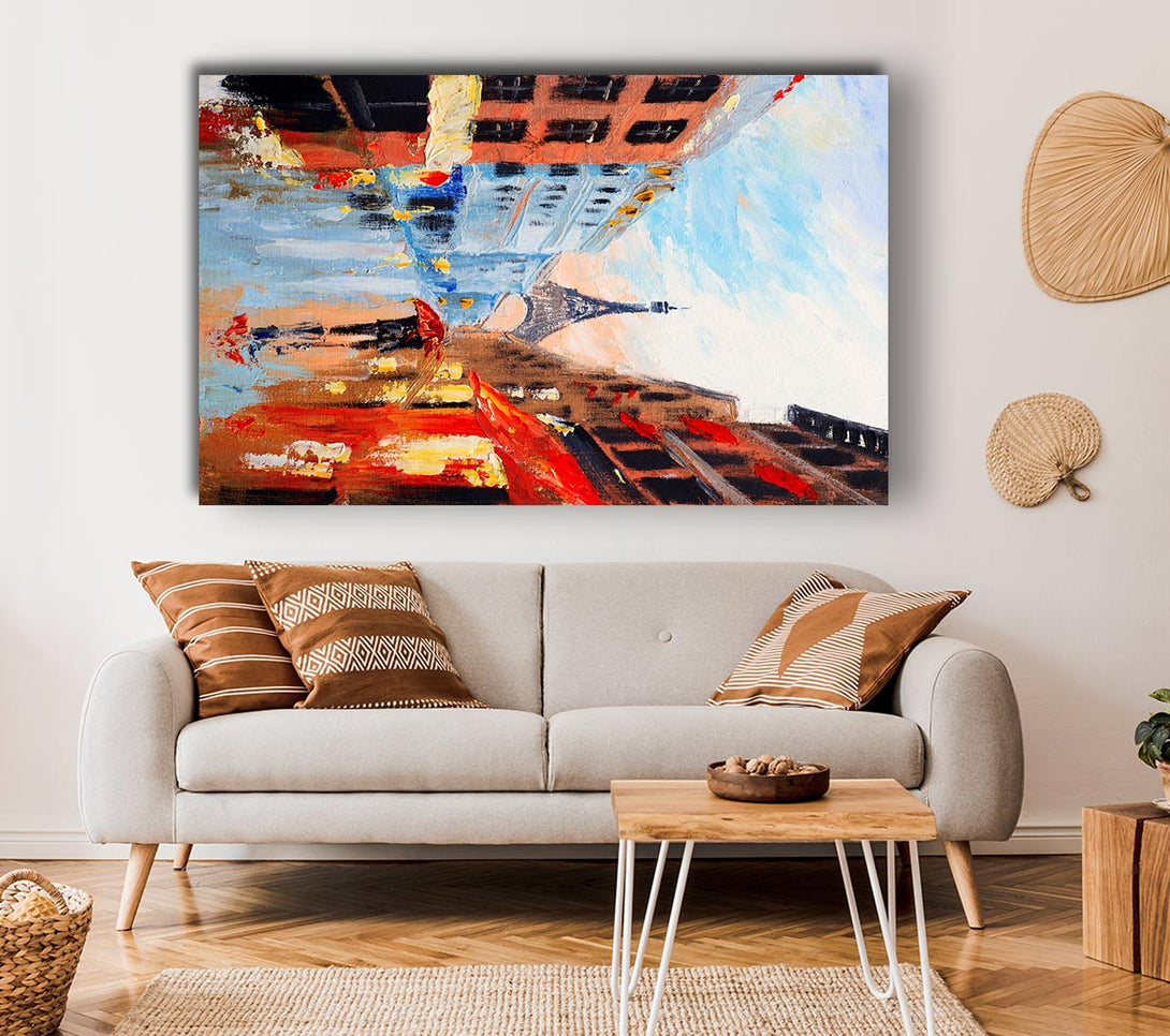 Picture of Eiffel Tower Streets 16 Canvas Print Wall Art