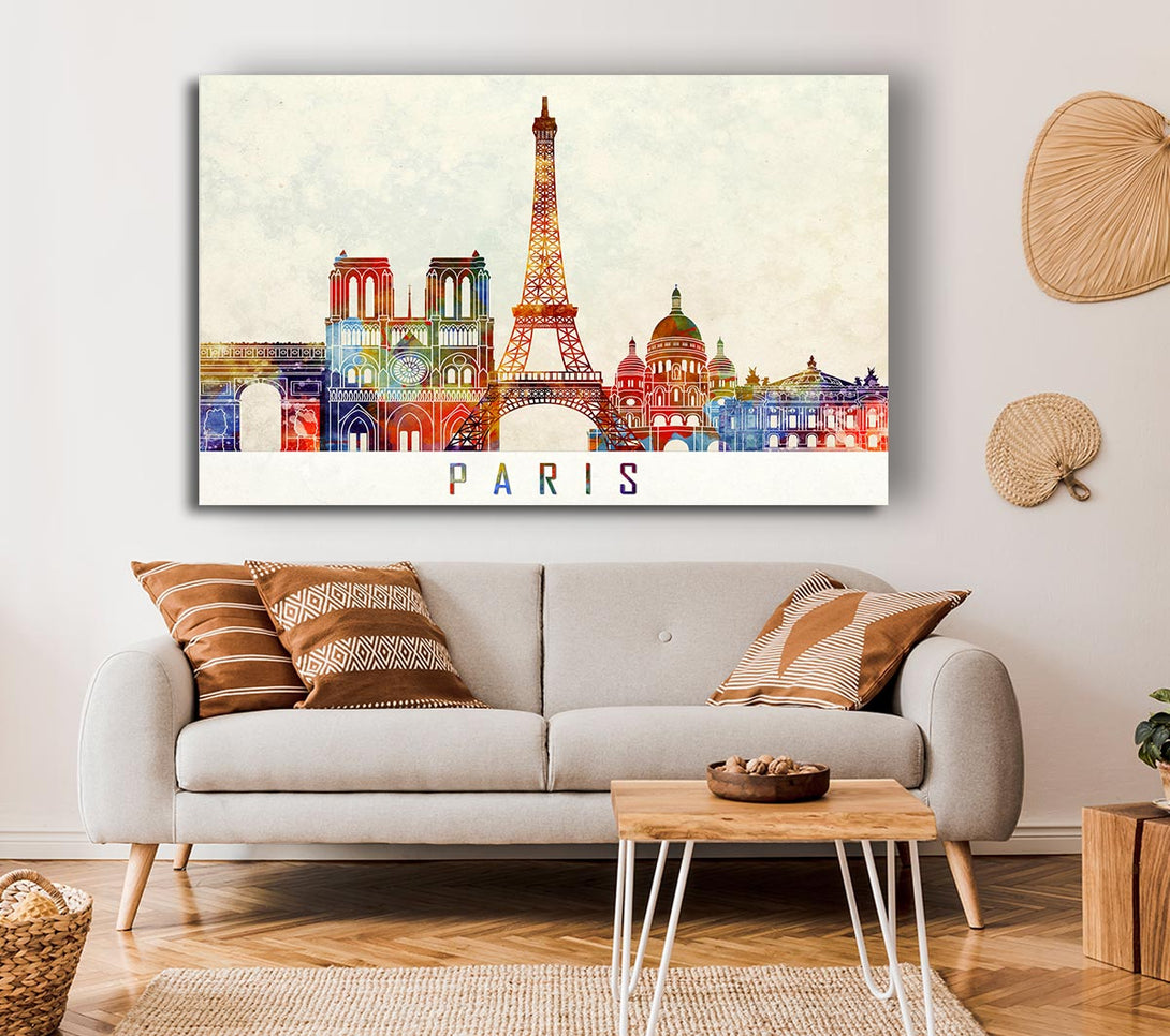 Picture of Eiffel Tower France 13 Canvas Print Wall Art