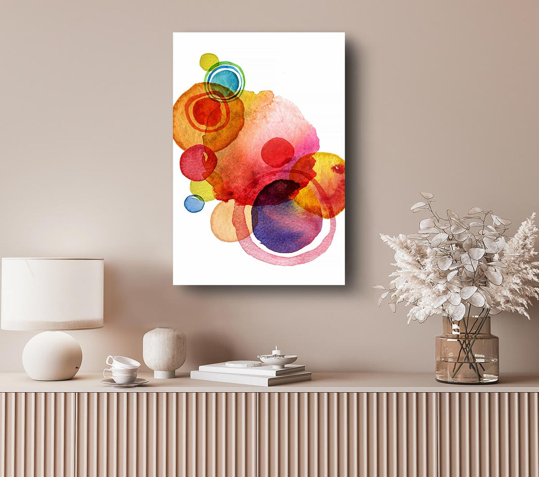 Picture of Rainbow Planets Canvas Print Wall Art