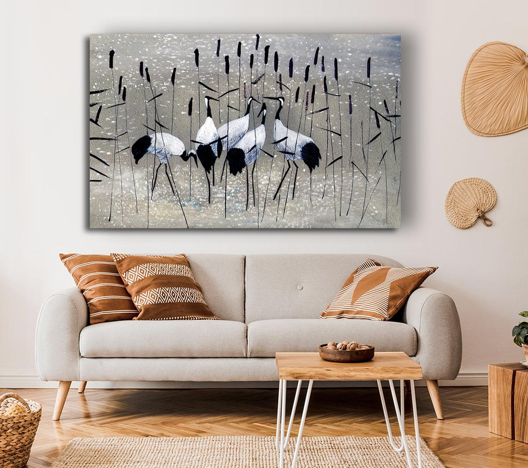 Picture of Bird Treat Canvas Print Wall Art