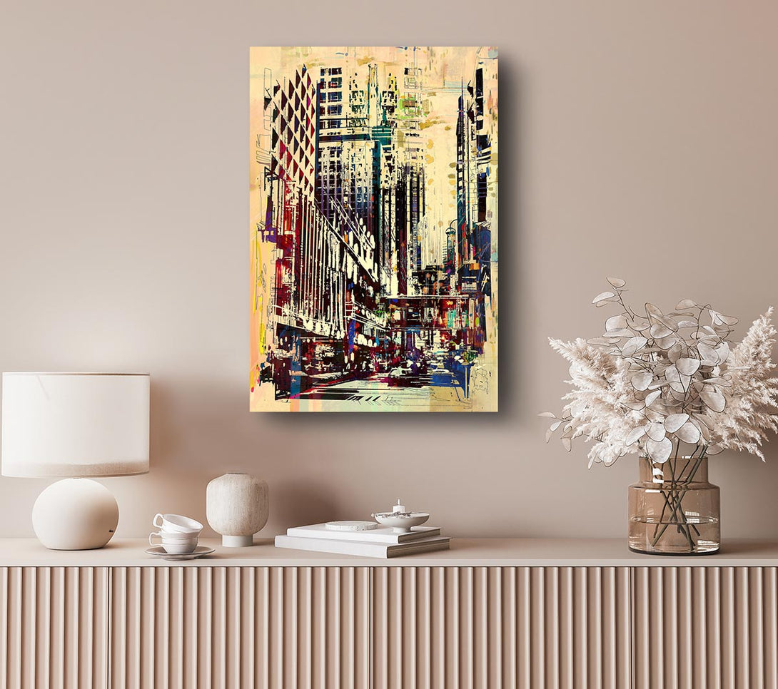 Picture of NYC Building Blocks Canvas Print Wall Art