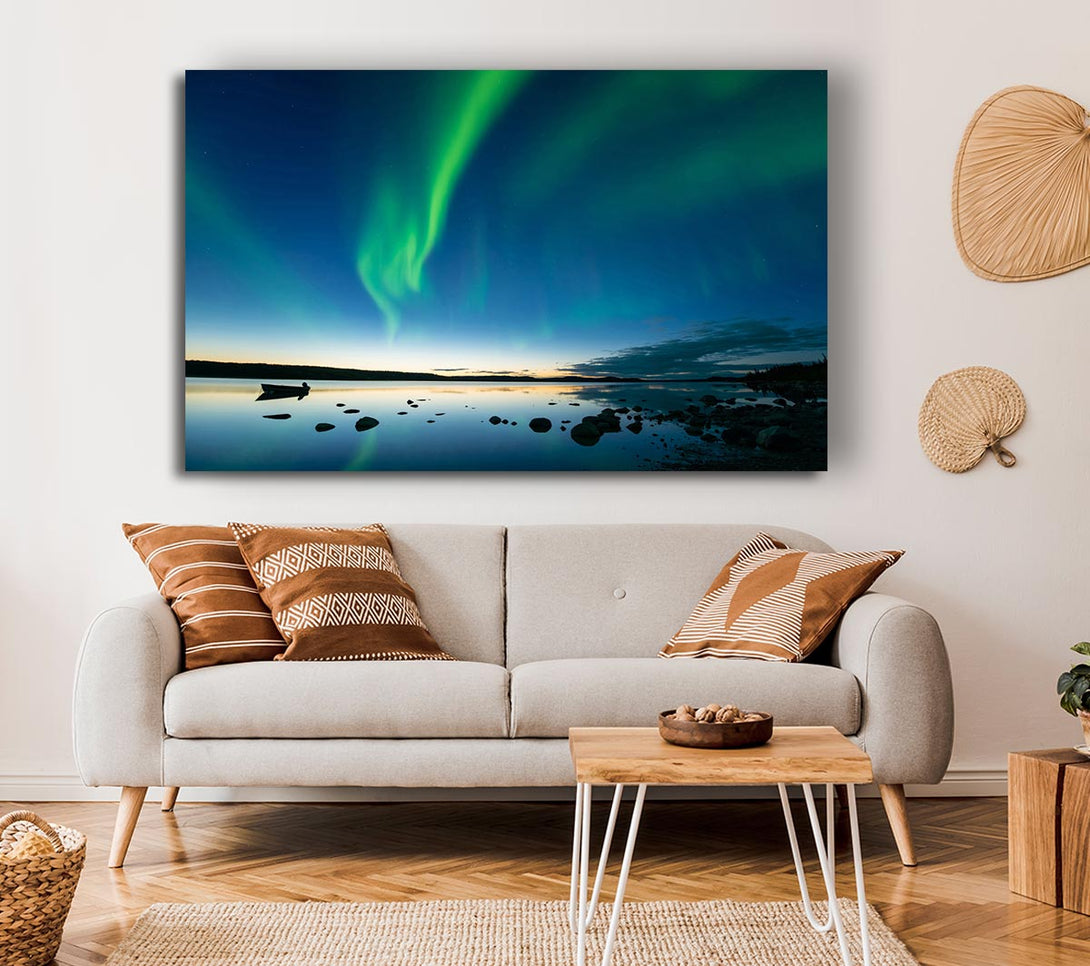 Picture of Northern Light Reflections Canvas Print Wall Art