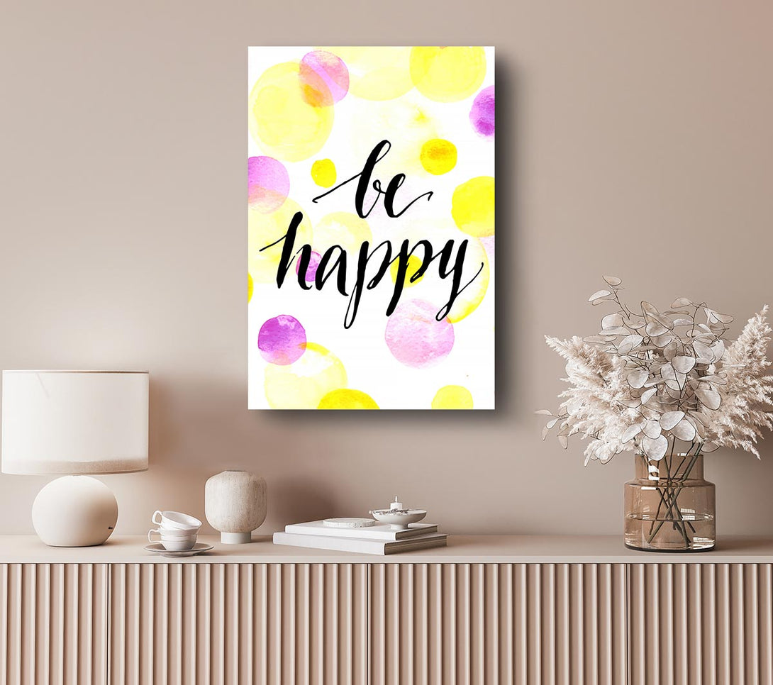 Picture of Be Happy 2 Canvas Print Wall Art