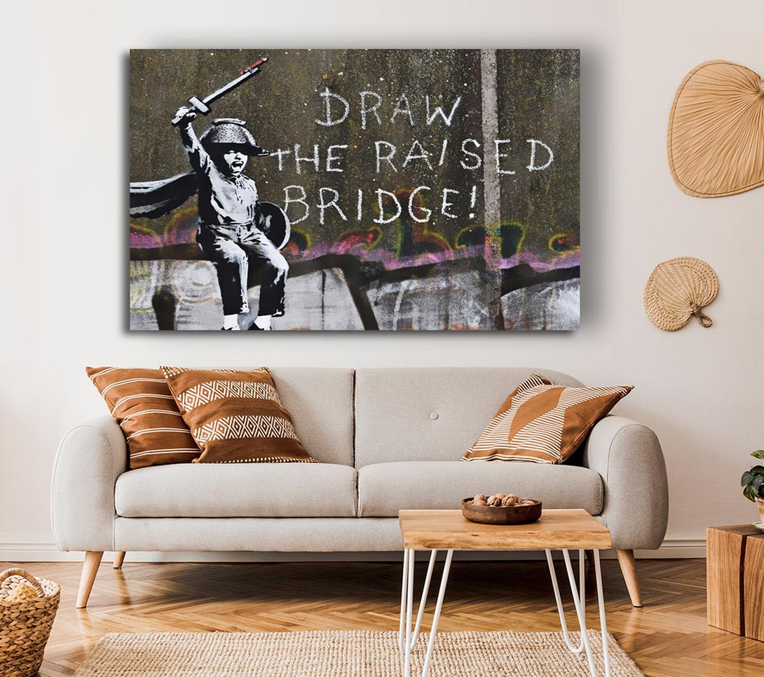 Picture of Draw The Raised Bridge Canvas Print Wall Art