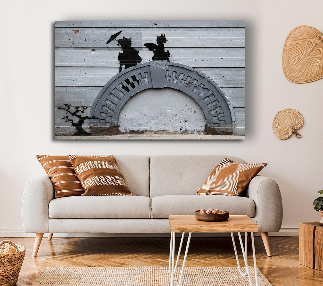 Picture of Geisha Bridge Canvas Print Wall Art