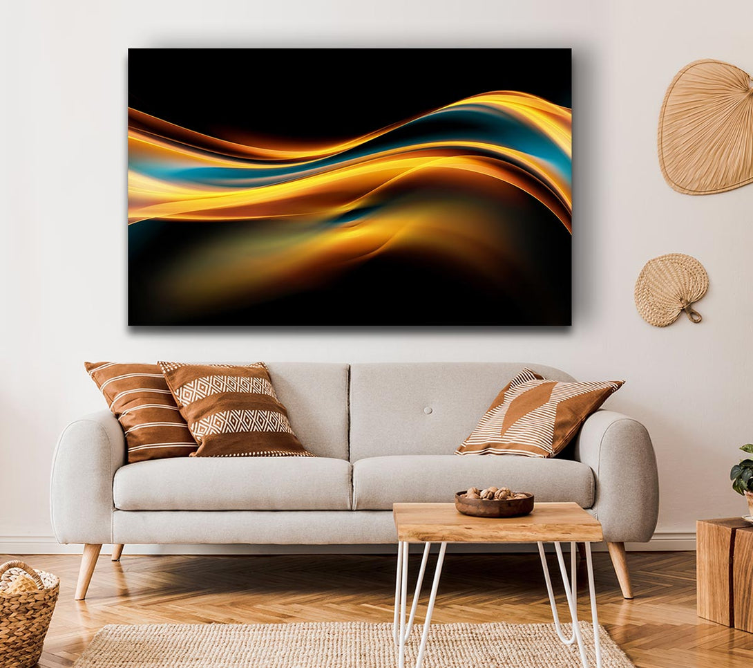 Picture of Flow of liquid light Canvas Print Wall Art