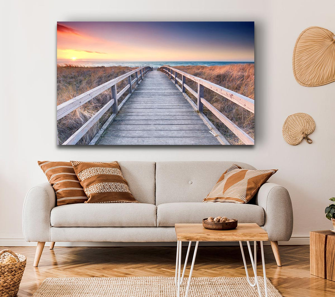 Picture of Brige to the coast Canvas Print Wall Art