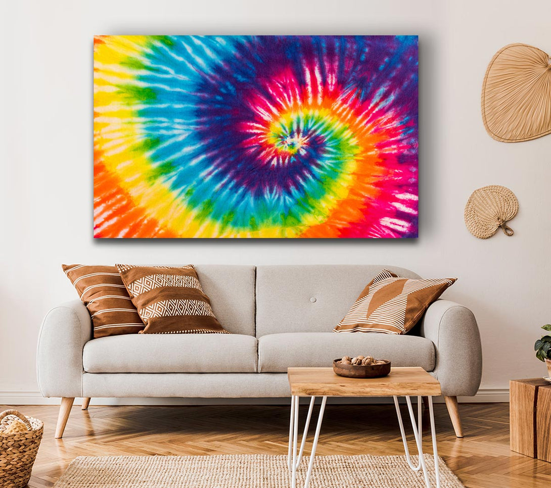 Picture of Spiral water colour Canvas Print Wall Art