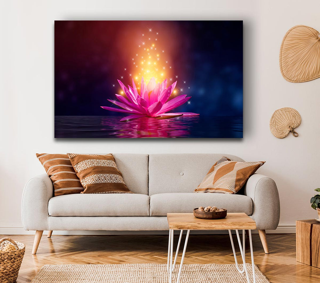 Picture of Magical Lillie emitting spores Canvas Print Wall Art