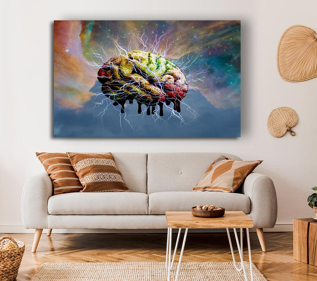 Picture of Brain Electricity Canvas Print Wall Art