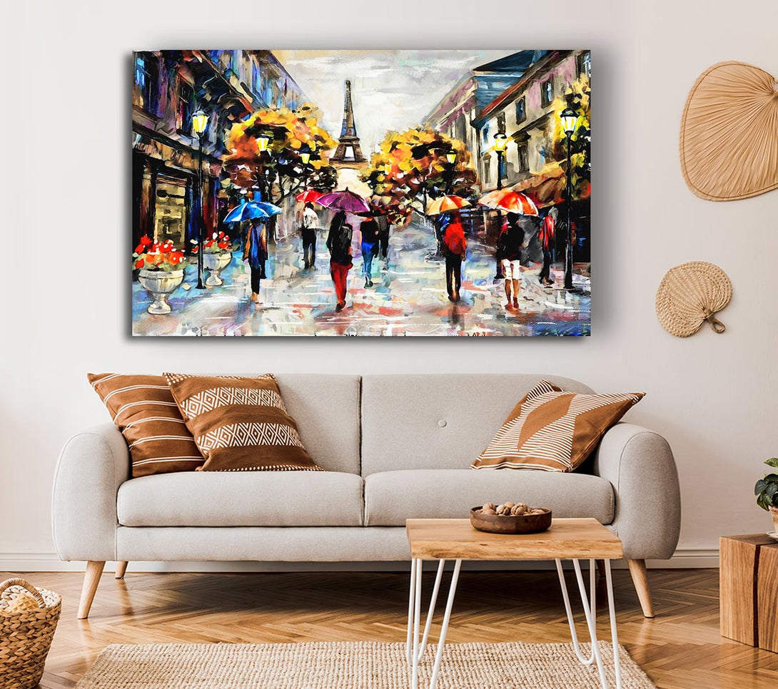 Picture of Paris In The Morning Canvas Print Wall Art