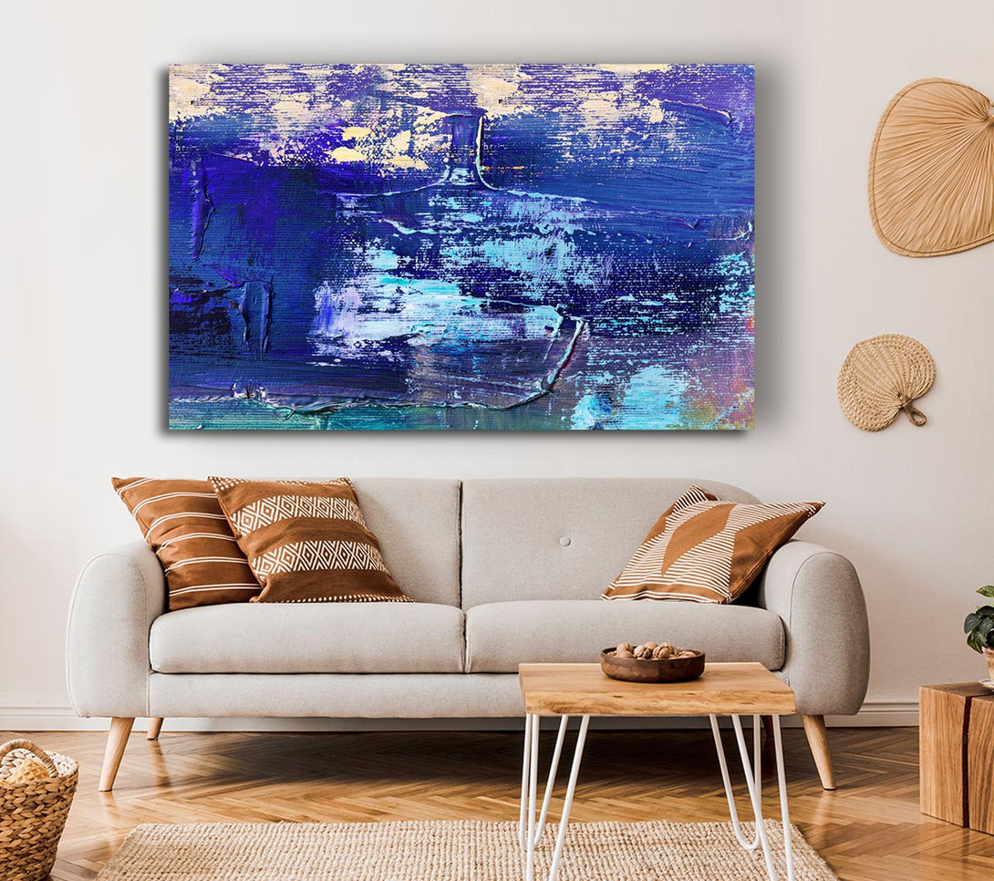 Picture of Acrylic Art Paint Textures Canvas Print Wall Art