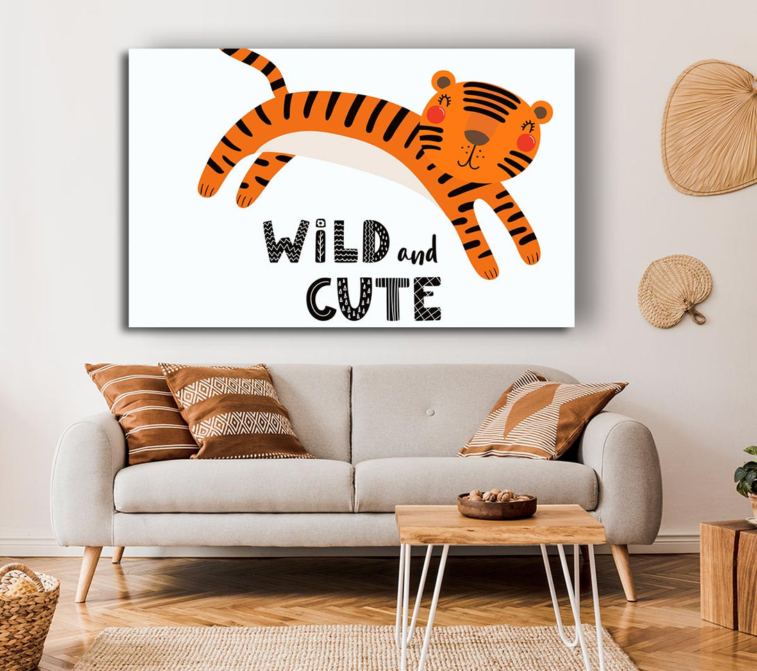 Picture of Wild And Cute Tiger Canvas Print Wall Art