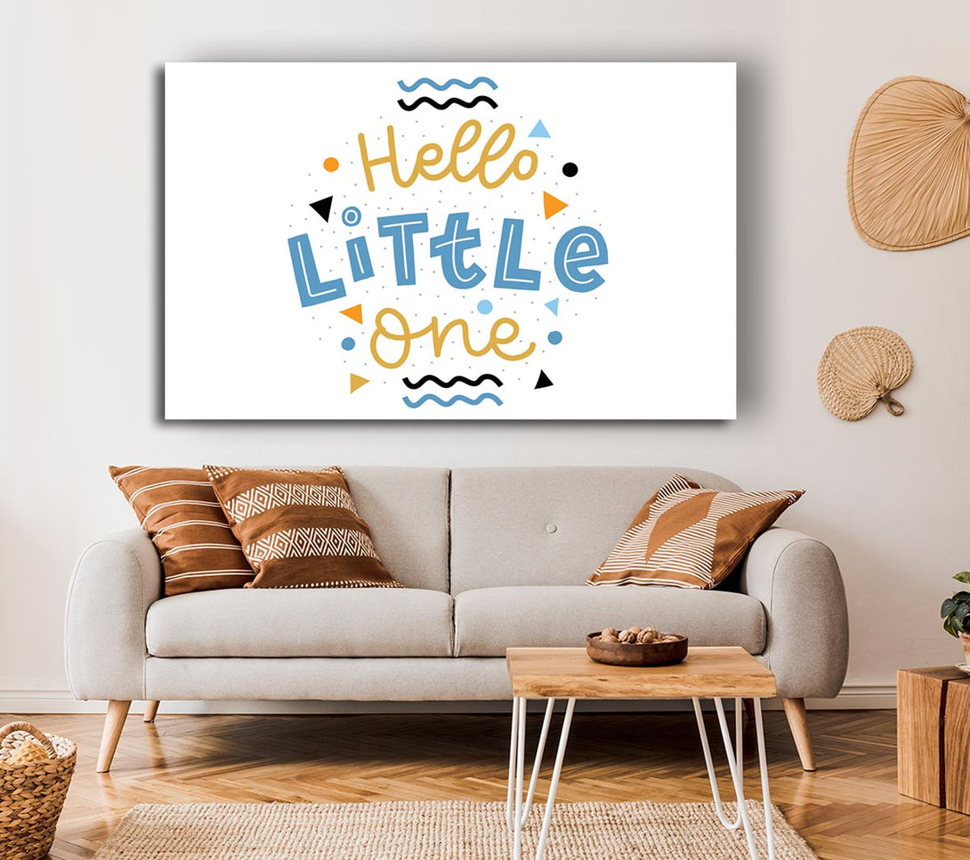 Picture of Hello Little One Canvas Print Wall Art