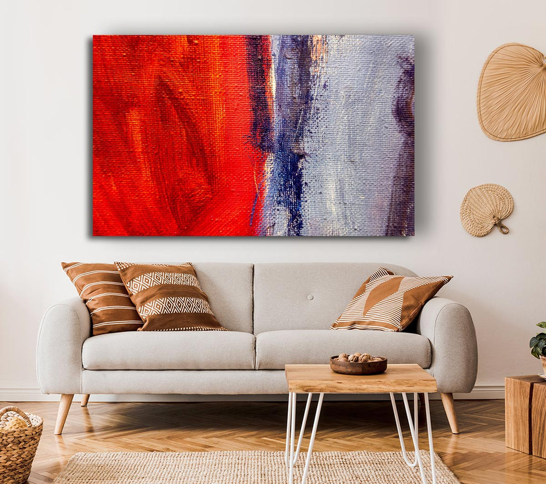 Picture of Red To Grey Canvas Print Wall Art