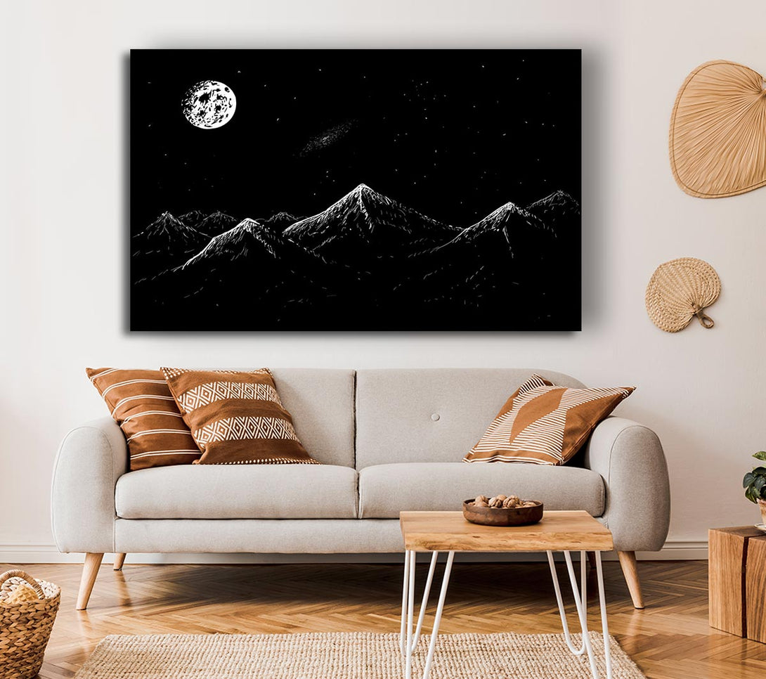 Picture of The Dark Side Of The Planet Canvas Print Wall Art