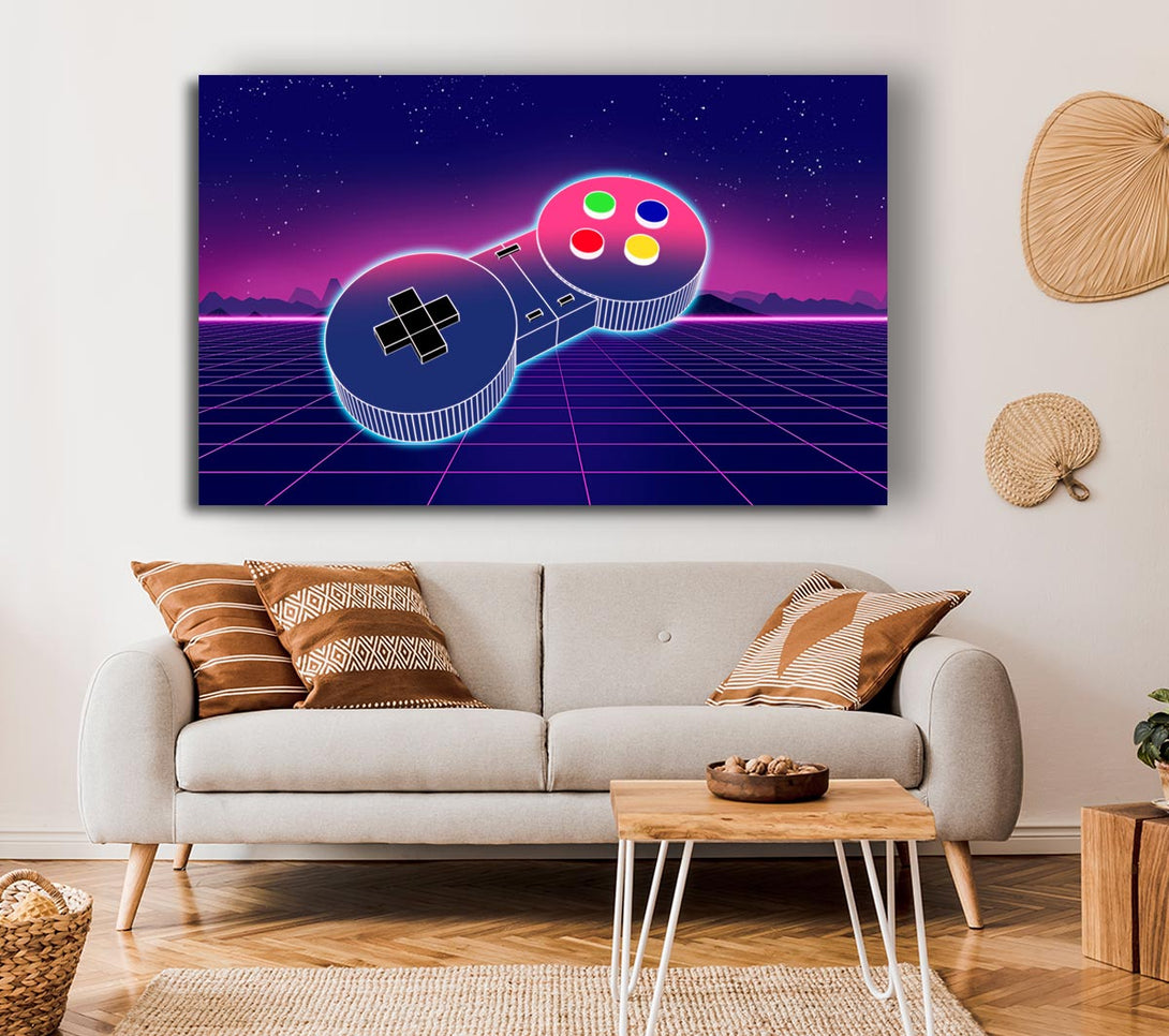 Picture of Retro Game Controller Canvas Print Wall Art