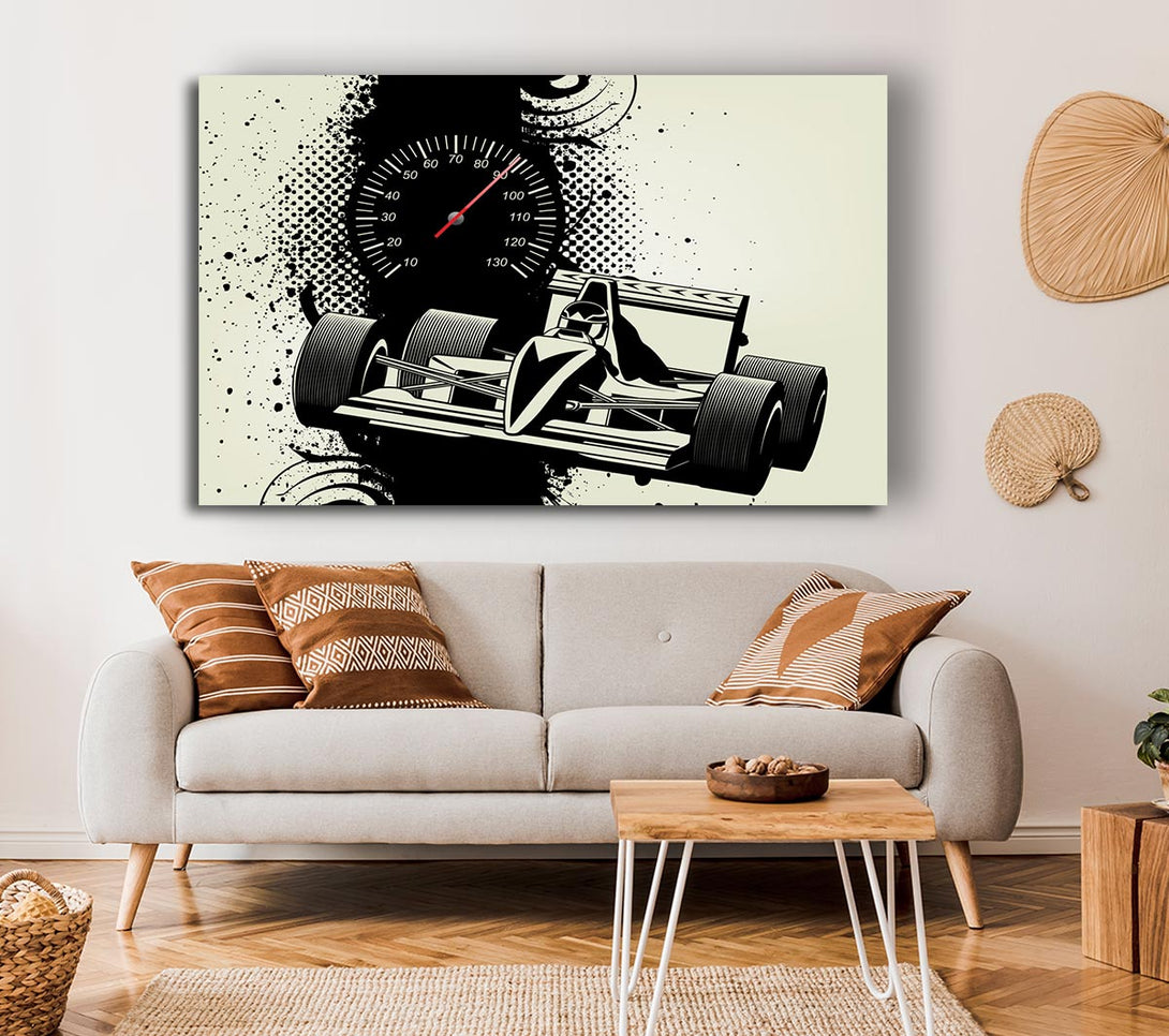 Picture of The F1 Time Trial Canvas Print Wall Art