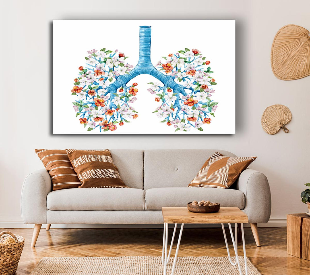 Picture of Tree Blossom Lungs Canvas Print Wall Art