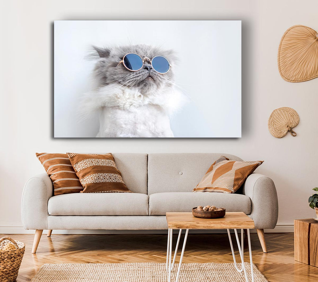 Picture of The Cat In Glasses Canvas Print Wall Art