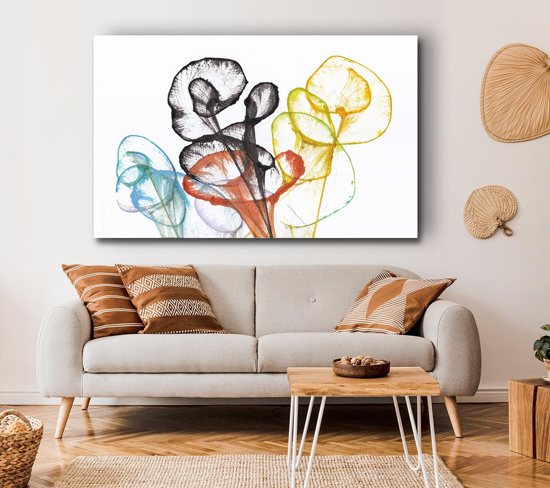 Picture of The Abstract Ink In Water Canvas Print Wall Art