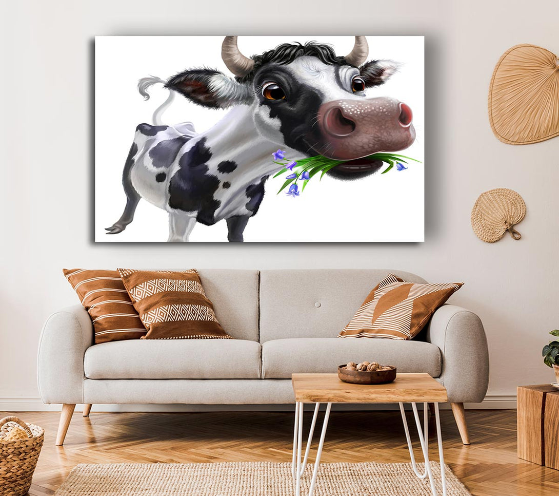 Picture of The Big Cow Munch Canvas Print Wall Art