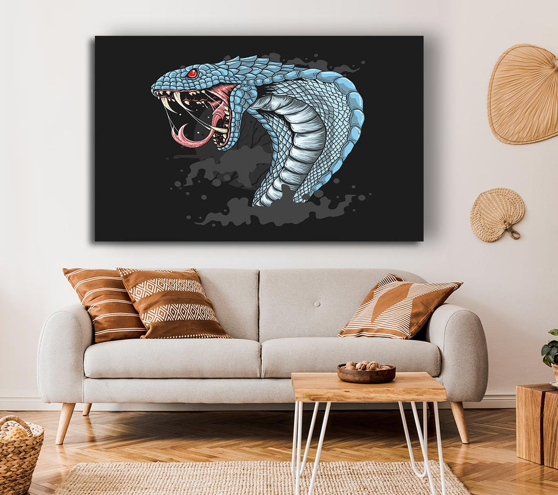 Picture of Scary Cobra Teeth Canvas Print Wall Art