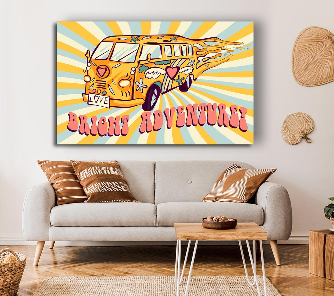 Picture of Camper Adventure Canvas Print Wall Art