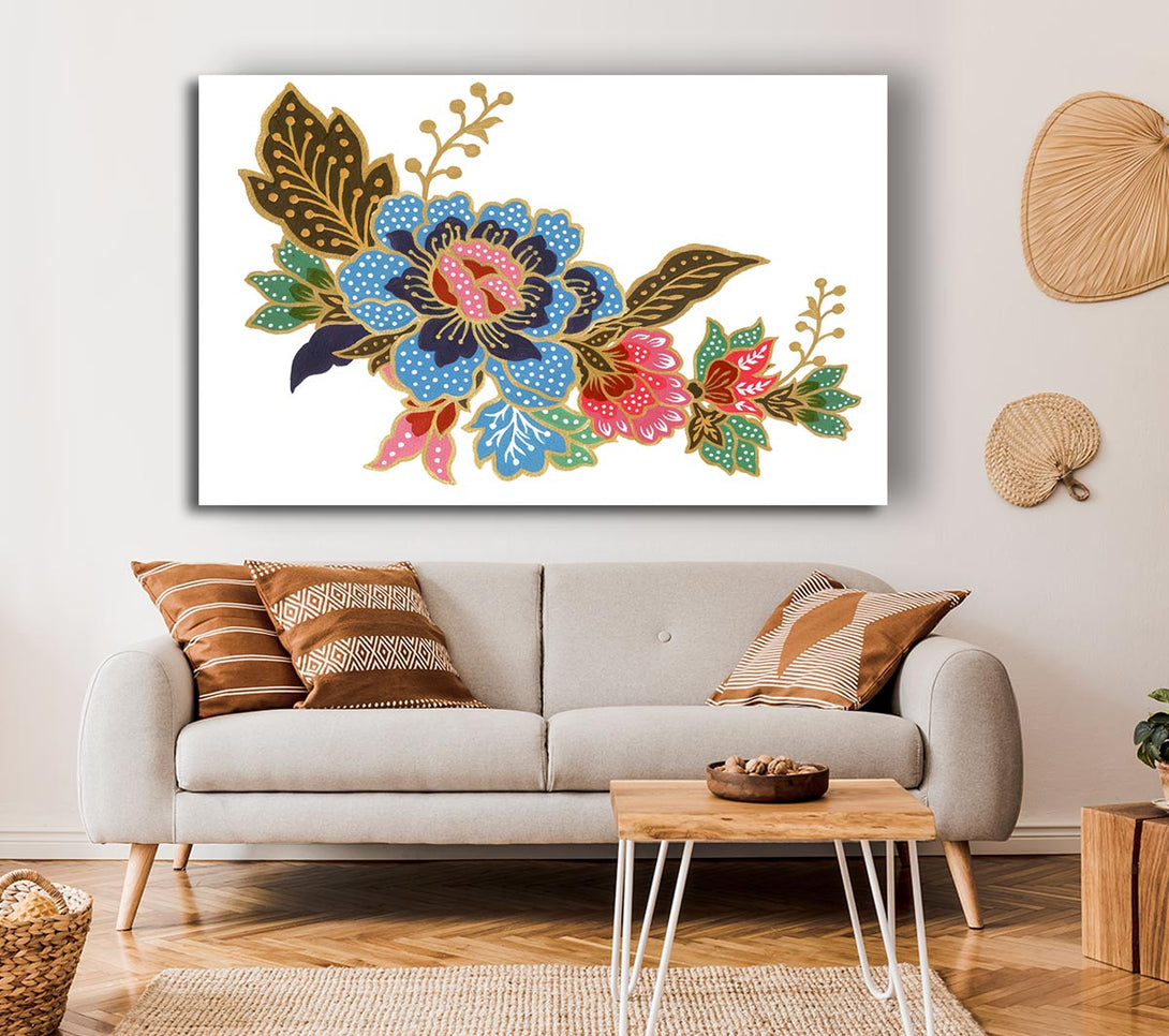 Picture of Indian Flower Beauty Canvas Print Wall Art