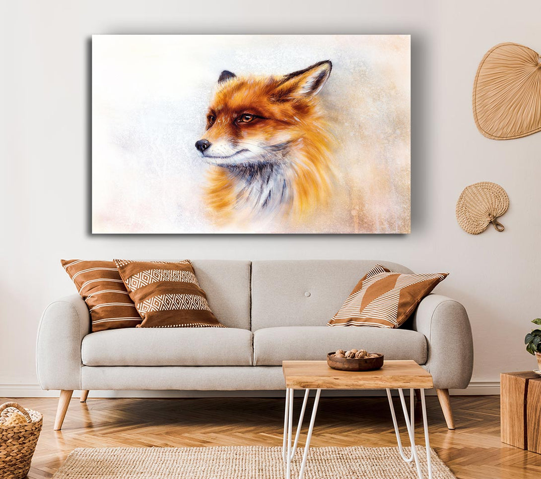 Picture of Fox Head Beauty Canvas Print Wall Art