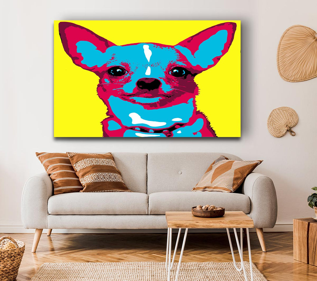 Picture of The Pop Art Chihuahua Canvas Print Wall Art