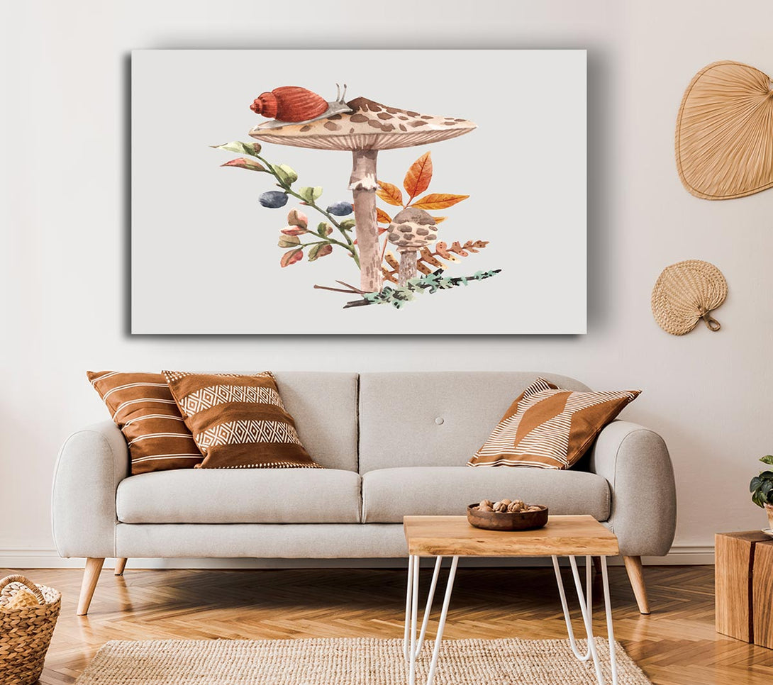 Picture of The Lone Toadstool Canvas Print Wall Art