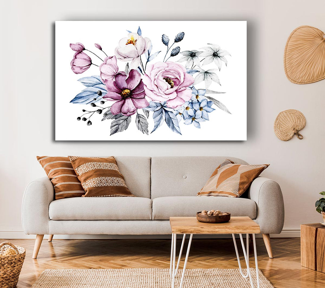 Picture of Flowers Together Canvas Print Wall Art