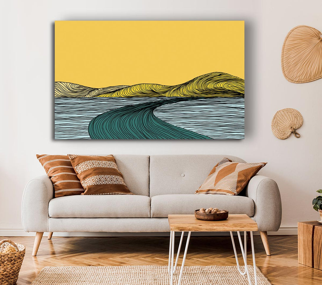 Picture of The Abstract Road Canvas Print Wall Art