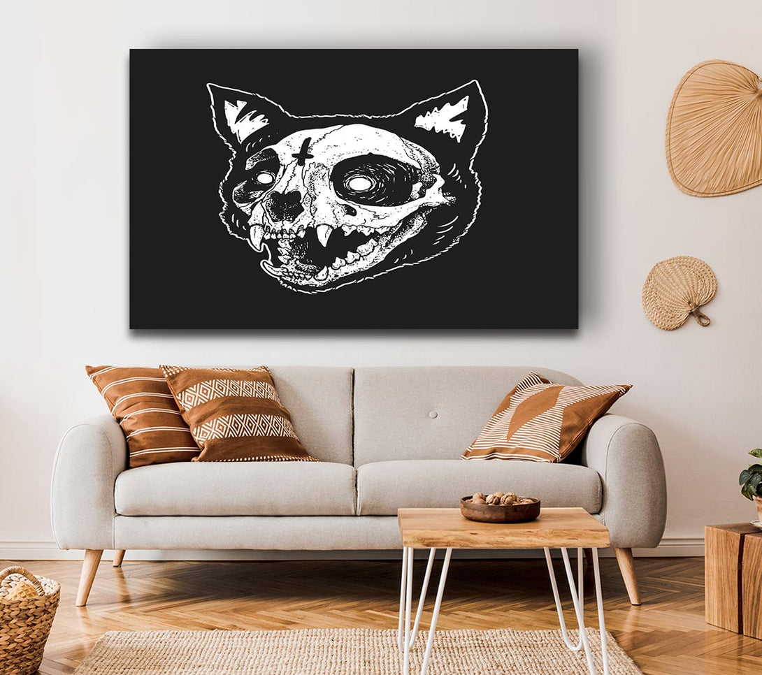 Picture of The Inverted Cross Cat Canvas Print Wall Art