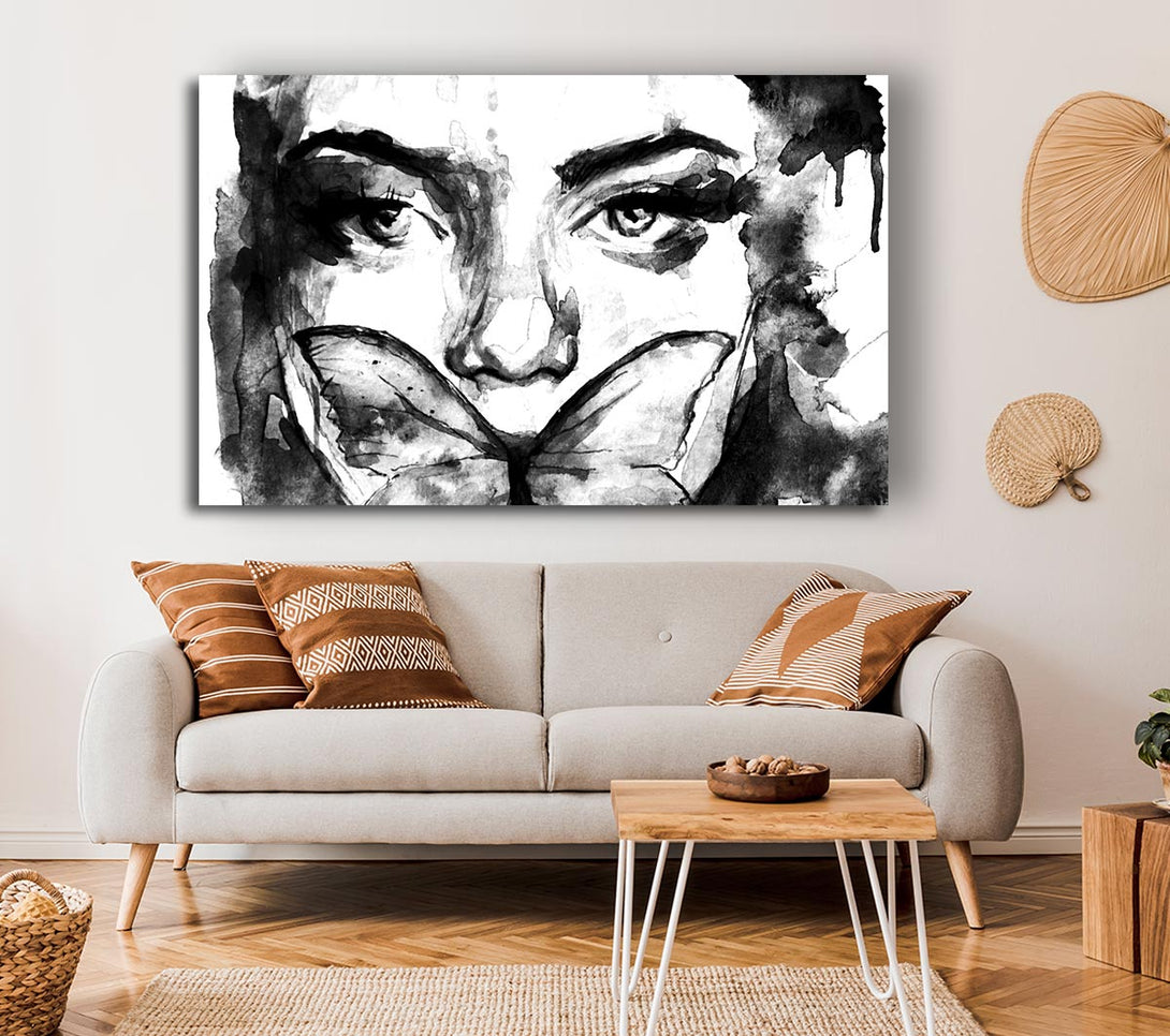 Picture of The Butterfly Mouth Canvas Print Wall Art