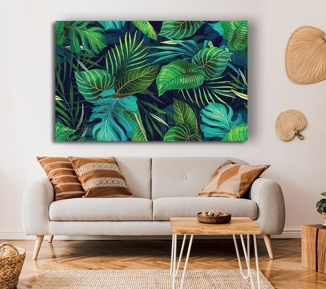 Picture of The Jungle Foliage Canvas Print Wall Art