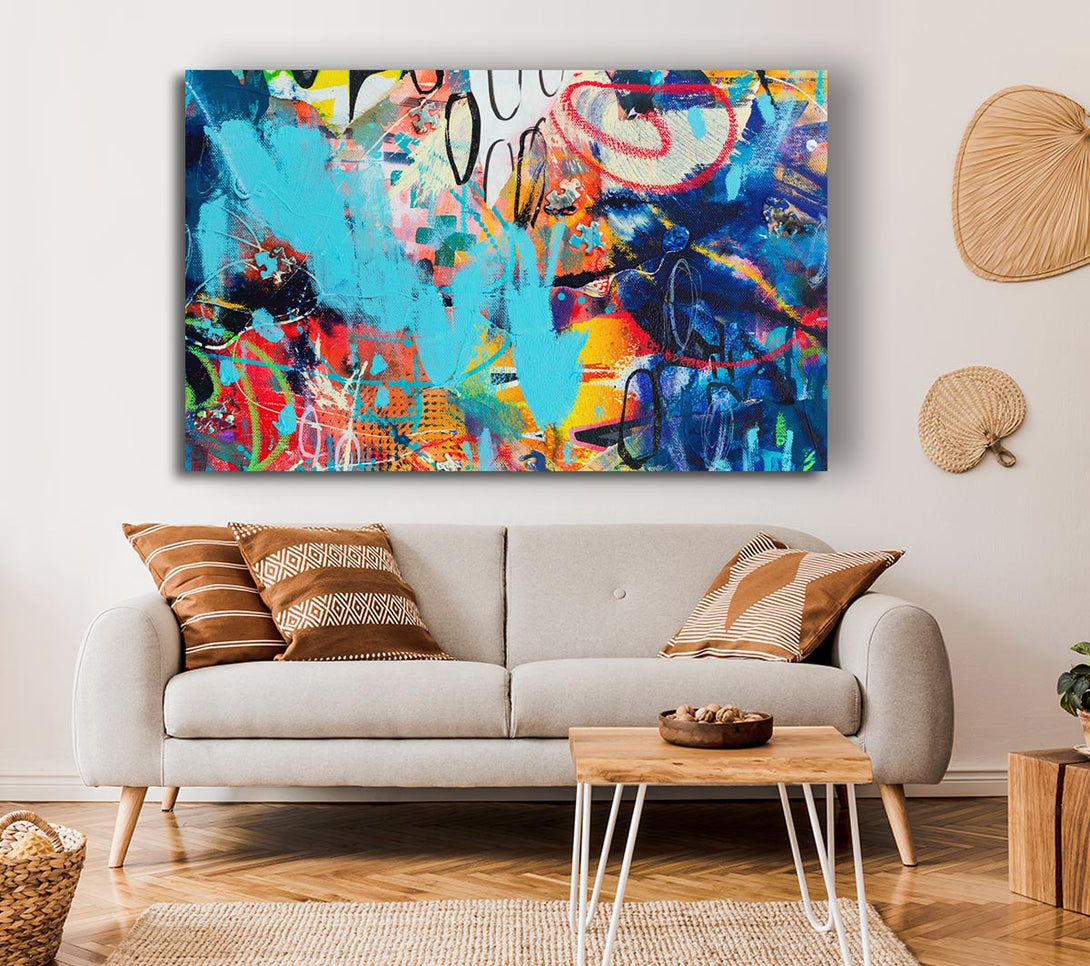 Picture of Graffiti Layers Canvas Print Wall Art