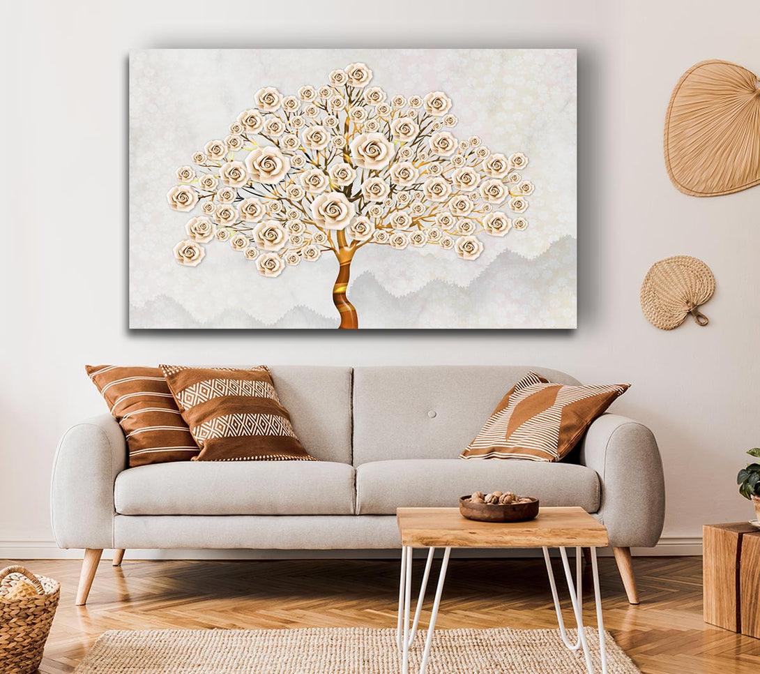 Picture of Huge Rose Tree Canvas Print Wall Art