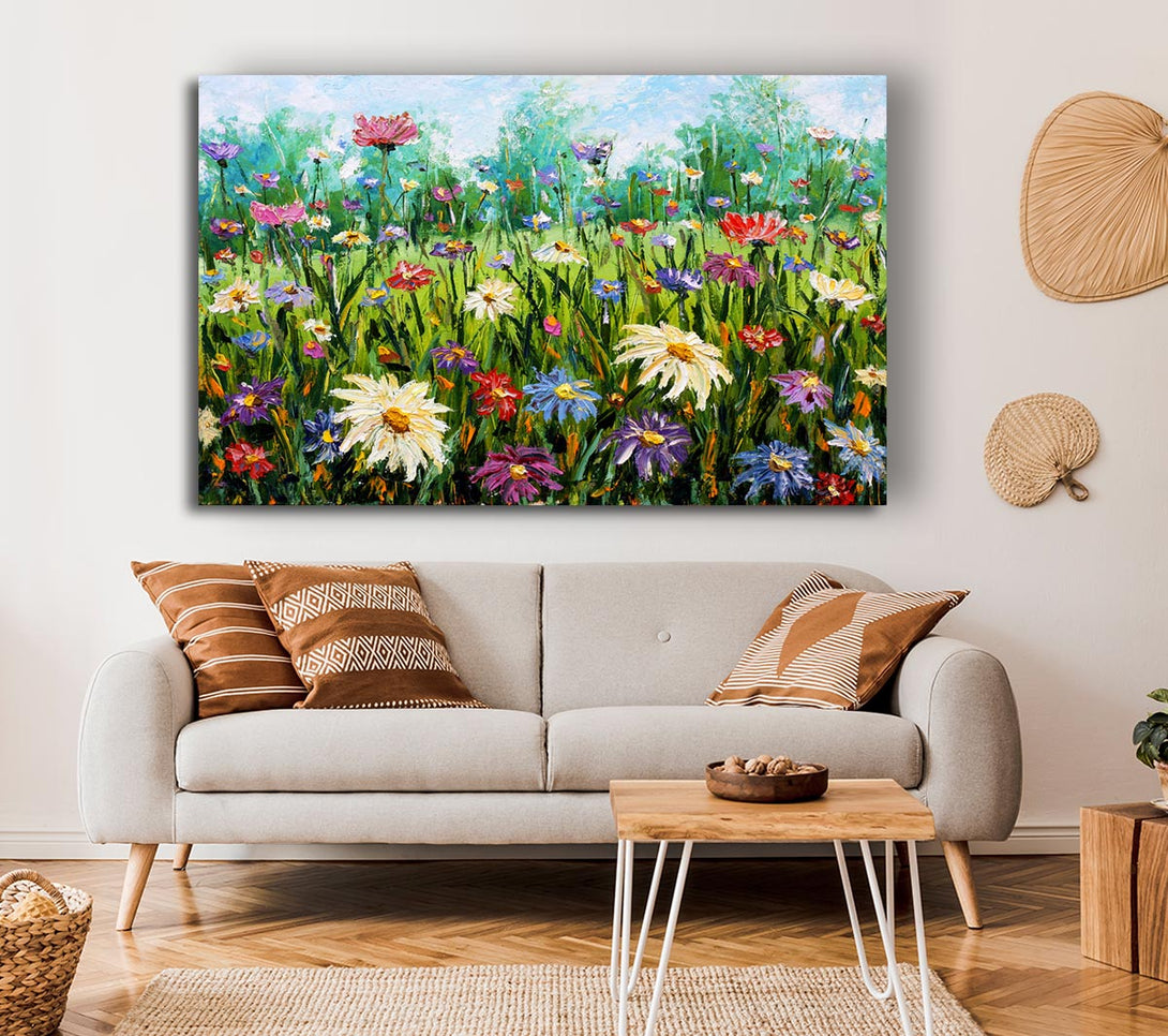 Picture of Lovely Spring Flowers Art Canvas Print Wall Art