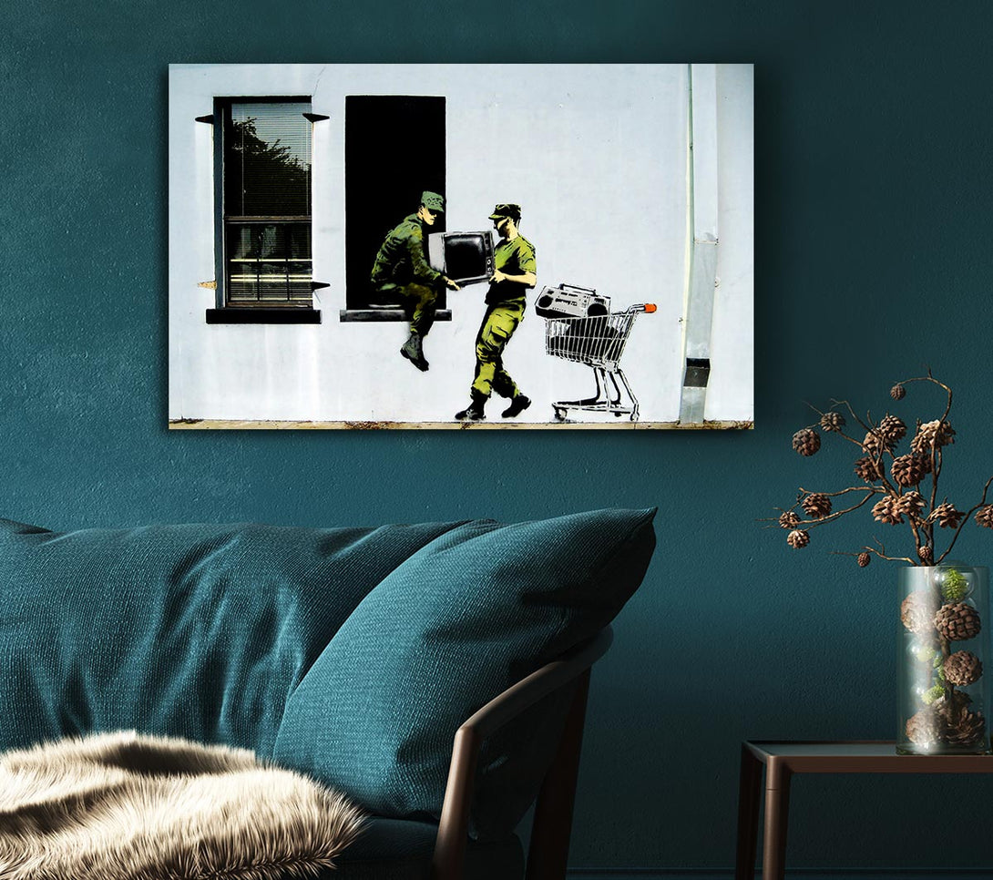 Picture of Army Heist Canvas Print Wall Art