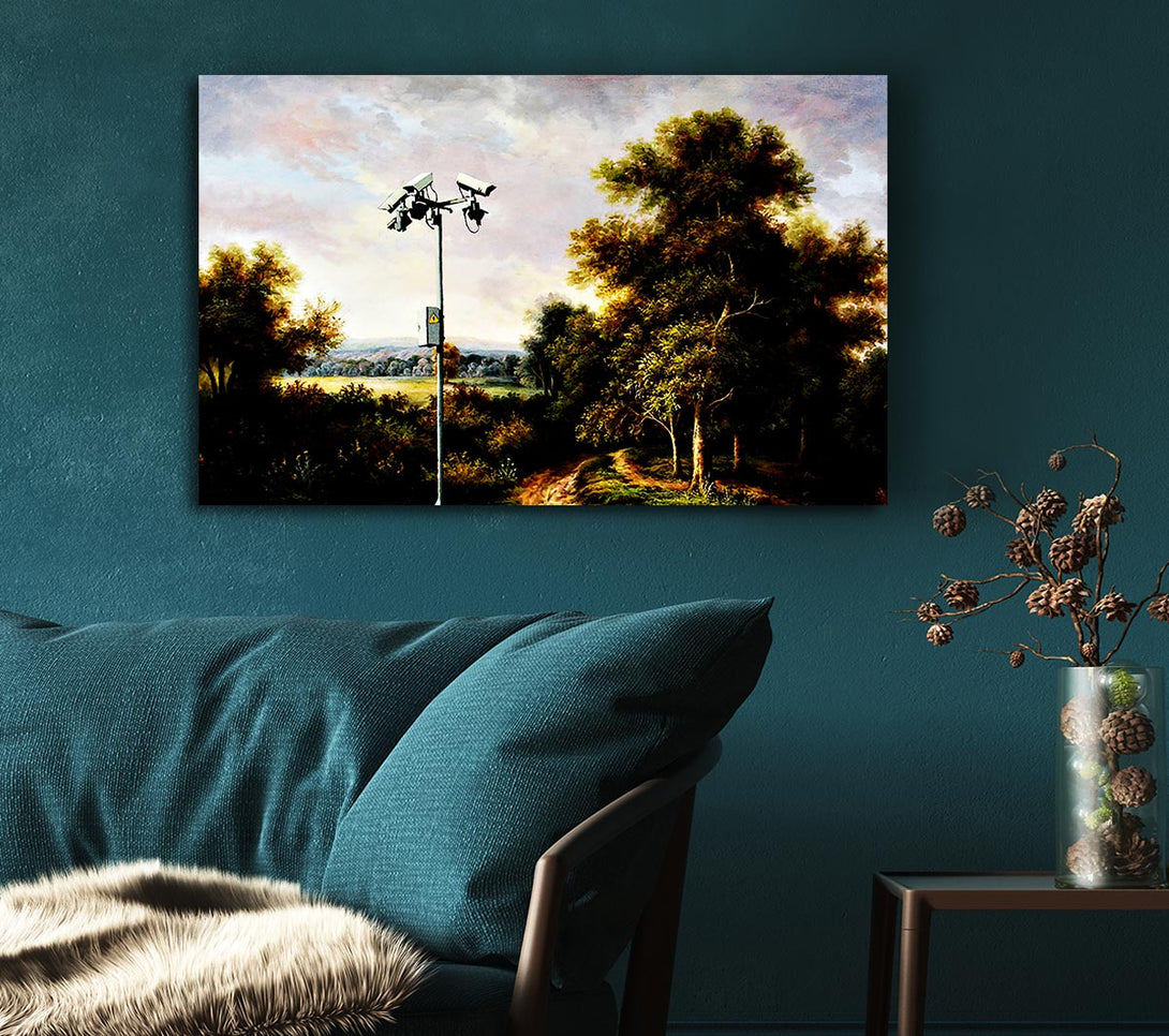 Picture of Countryside Cctv Canvas Print Wall Art