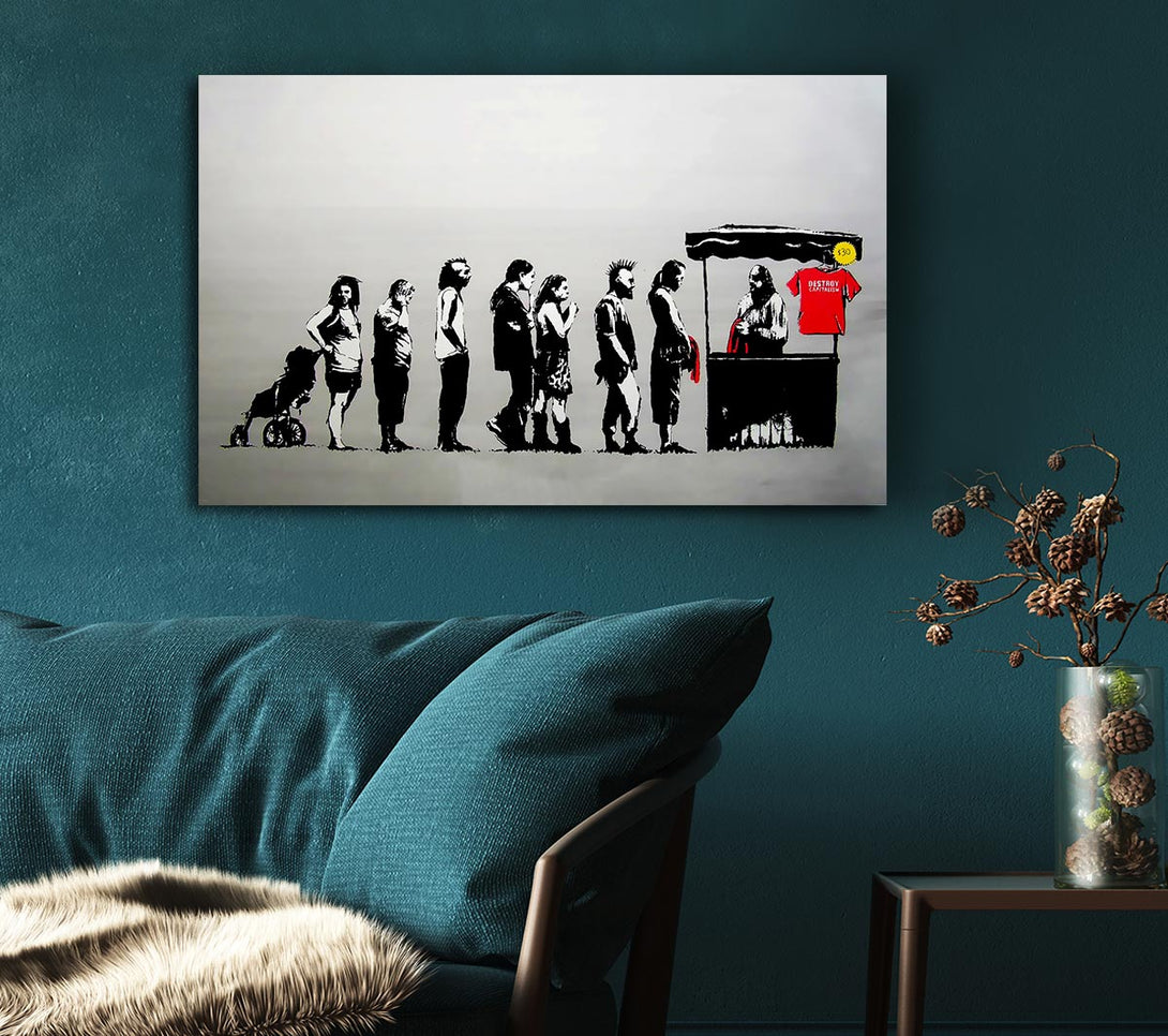 Picture of Destroy Capitalism Canvas Print Wall Art