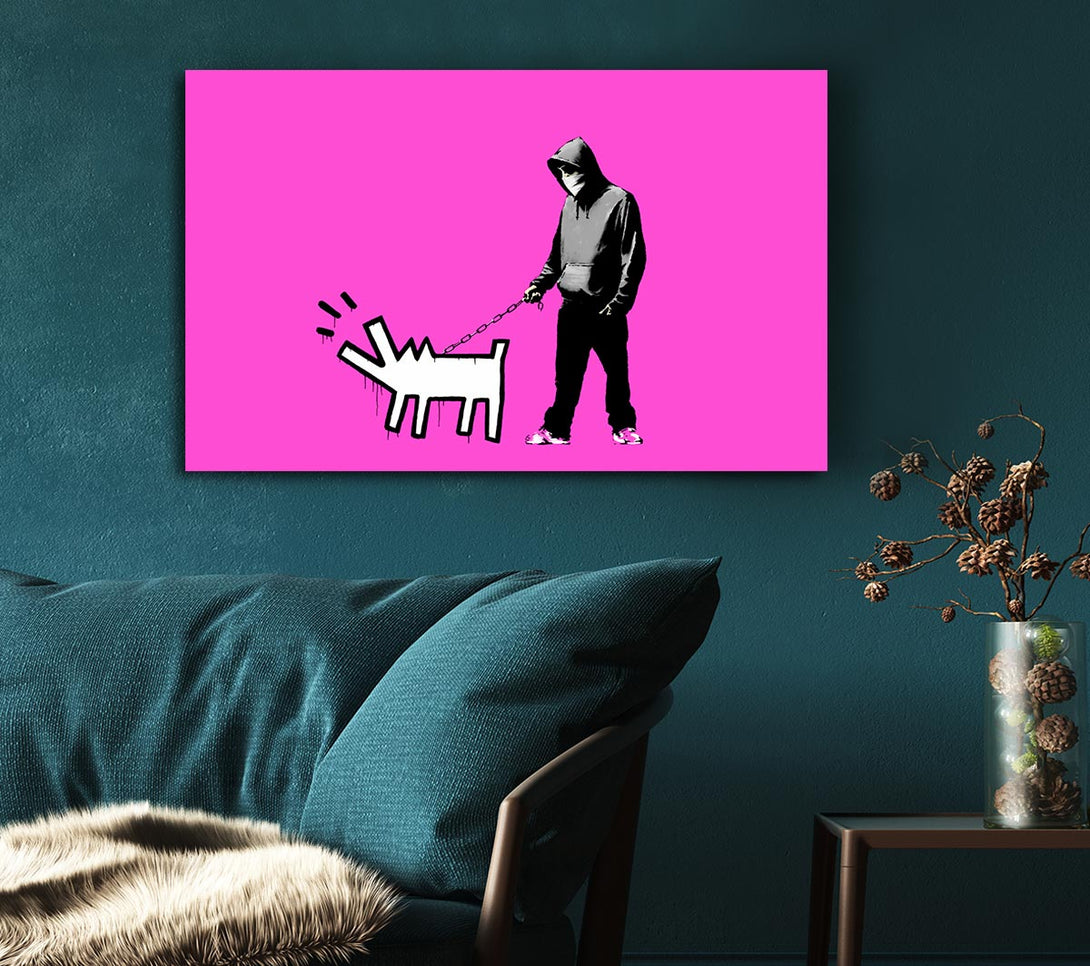 Picture of Hoodie With Snapper Pink Canvas Print Wall Art