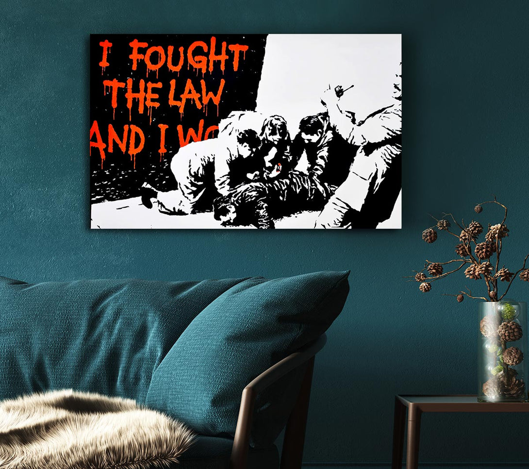 Picture of I Fought The War And I... Canvas Print Wall Art